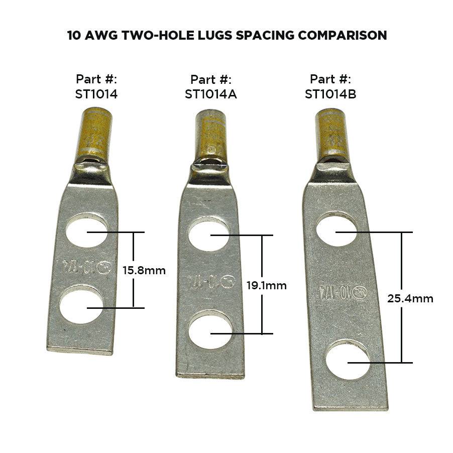 ST1014A - 10 AWG Compression Lug - 1/4" Stud, 1 Piece - Image 2