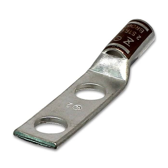 ST214 - 2 AWG Compression Lug - 1/4" Stud Size, 1 Piece