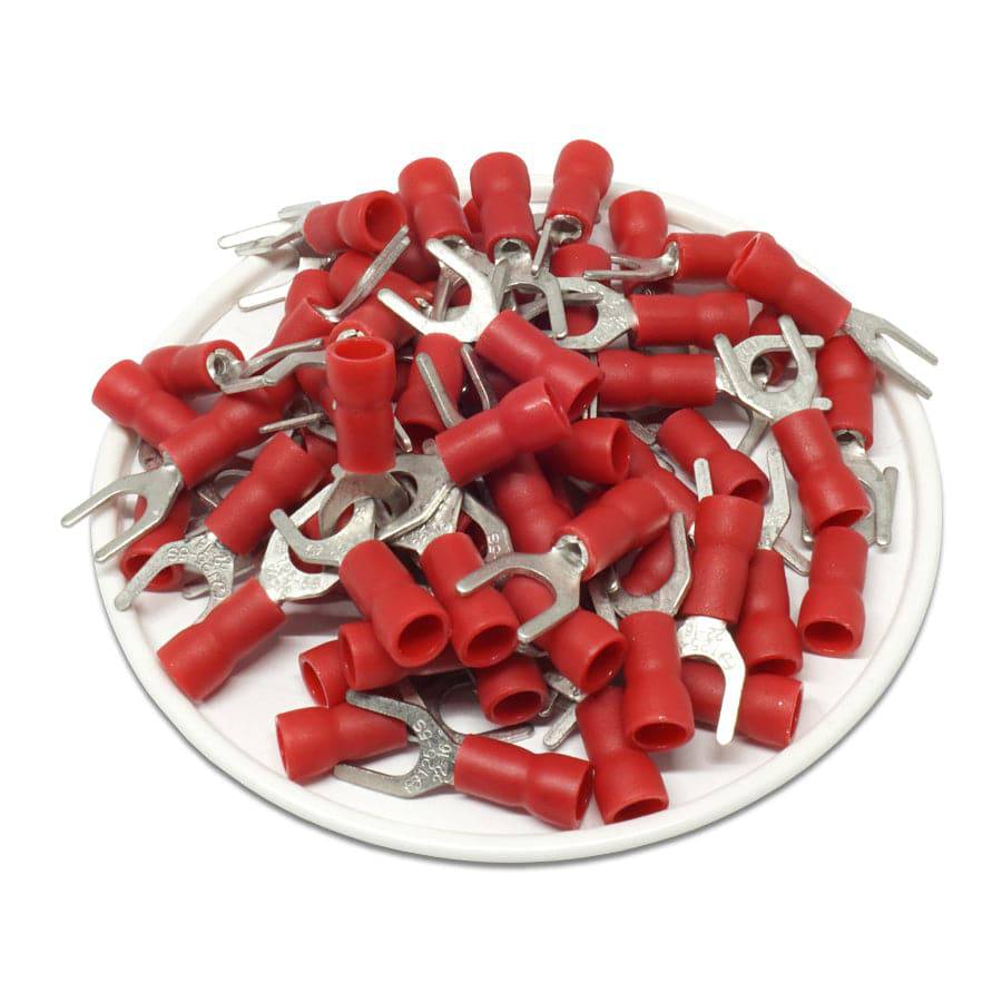SVE1-32 - Vinyl Insulated Easy Entry Spade Terminal - 22-16 AWG - #4 Stud