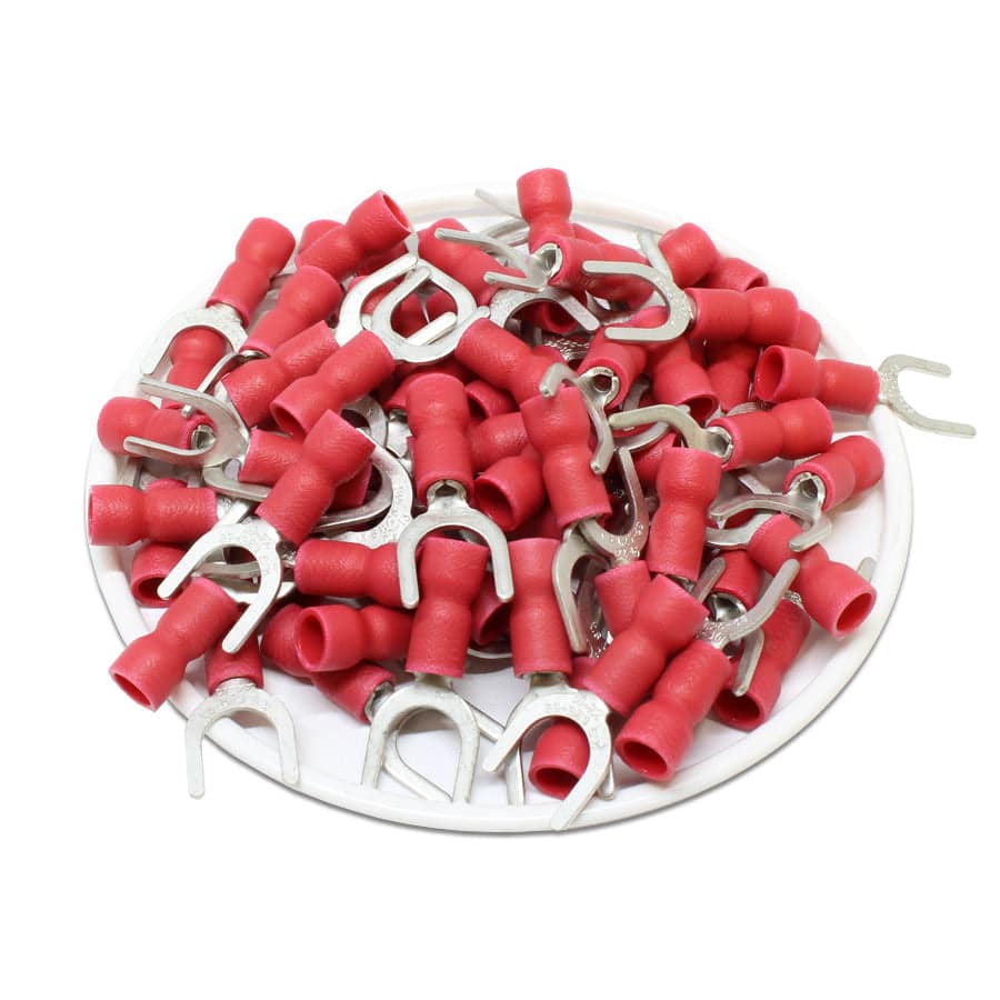 SVES1-6 - Vinyl Insulated Easy Entry Spade Terminal - 22-16 AWG - 1/4" Stud