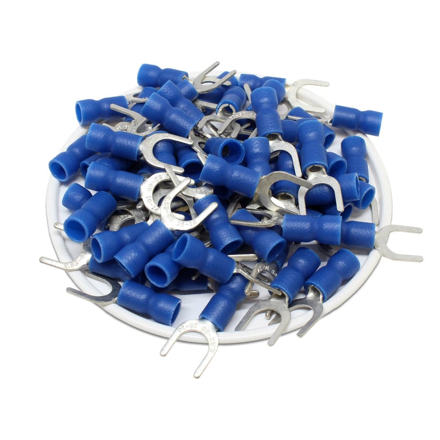 SVES2-6 - Vinyl Insulated Spade Terminal - 16-14 AWG - 1/4" Stud