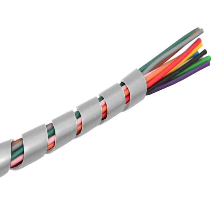SWF06W - Fire Retardant Spiral Wrap - 1/4" (6mm) - White - Image 2