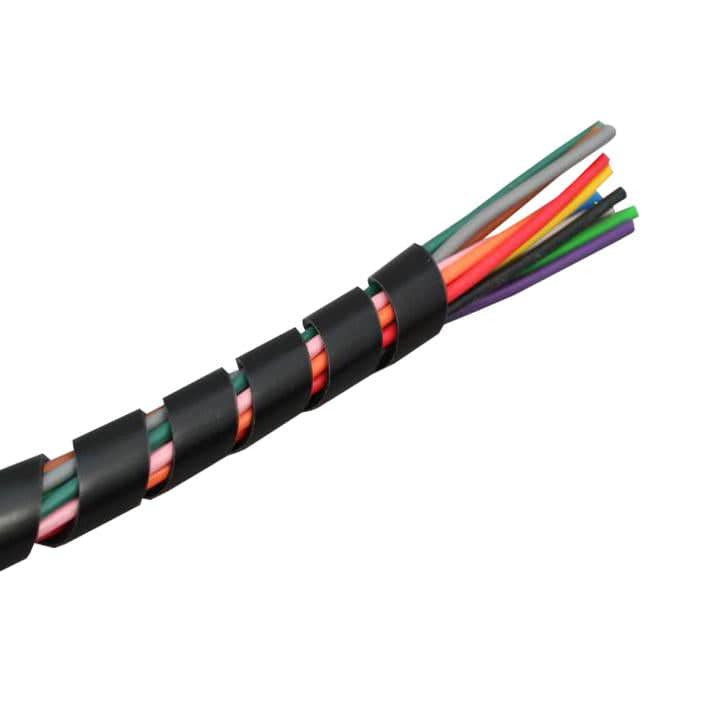 SWF12B - Fire Retardant Spiral Wrap - 1/2" (12mm) - Black - Image 2