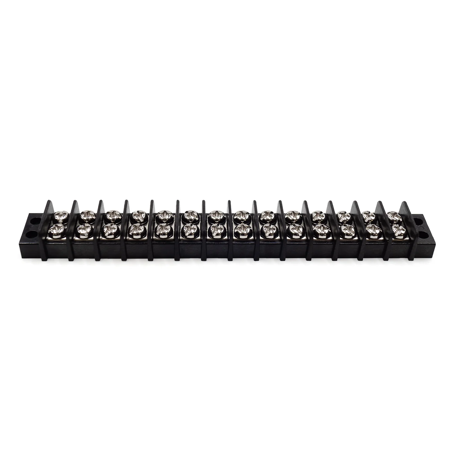 TB14-14P - Barrier Strip Terminal Block, Terminal Strip, 14 Pole, Double Row, 15A, 300V, UL Approved, 1 Piece - Image 2