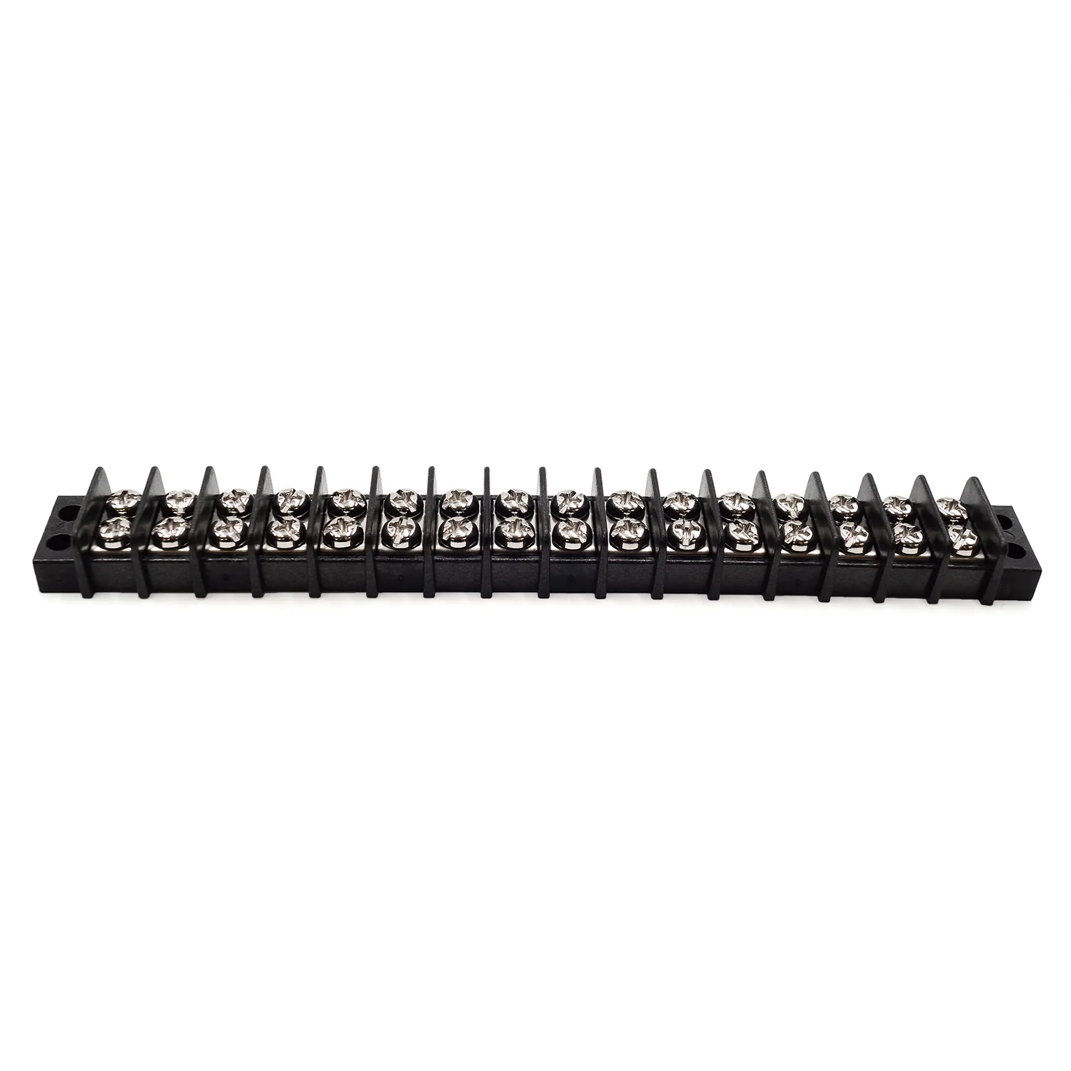 TB14-16P - Barrier Strip Terminal Block, Terminal Strip, 16 Pole, Double Row, 15A, 300V, UL Approved, 1 Piece - Image 2