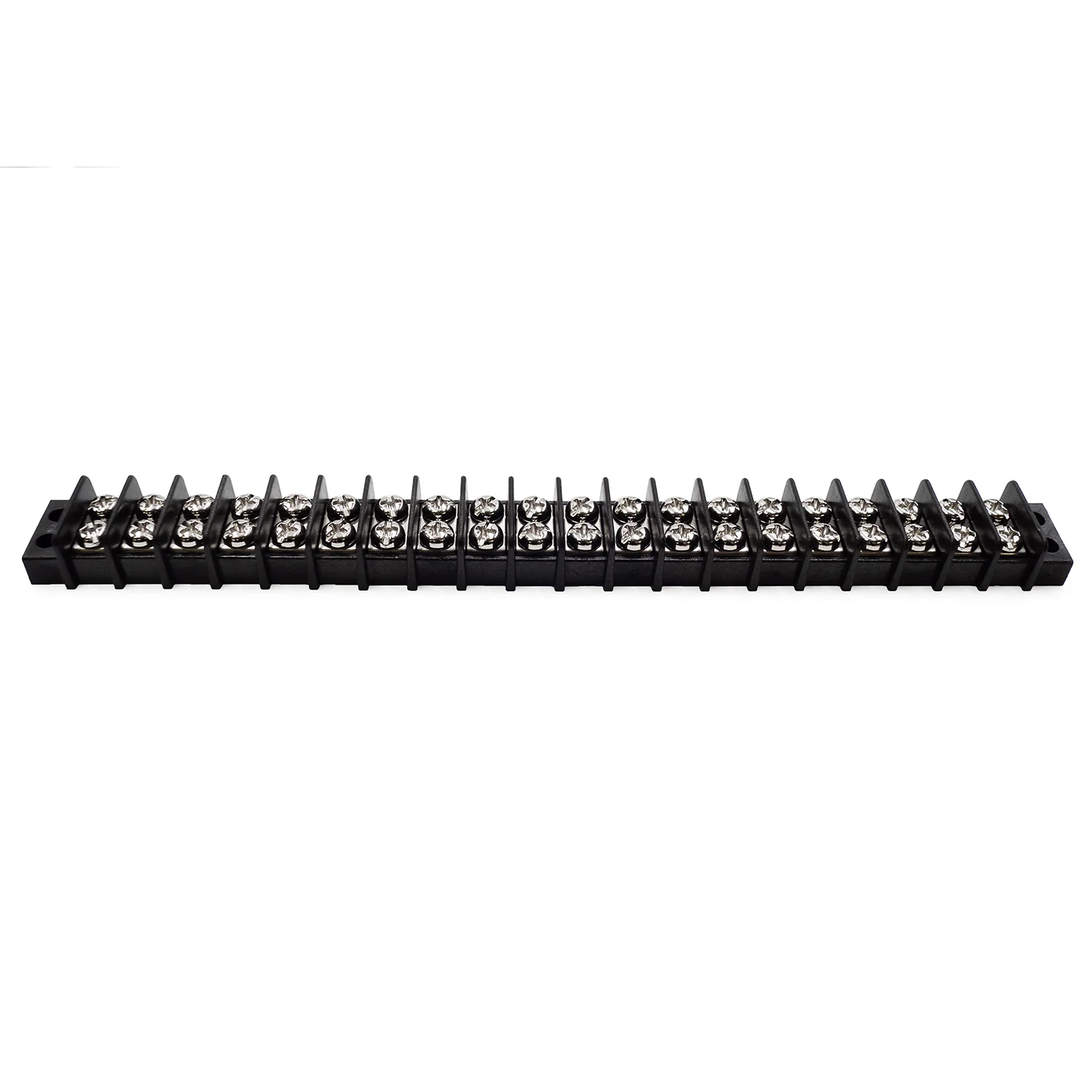 TB14-20P - Barrier Strip Terminal Block, Terminal Strip, 20 Pole, Double Row, 15A, 300V, UL Approved, 1 Piece - Image 2