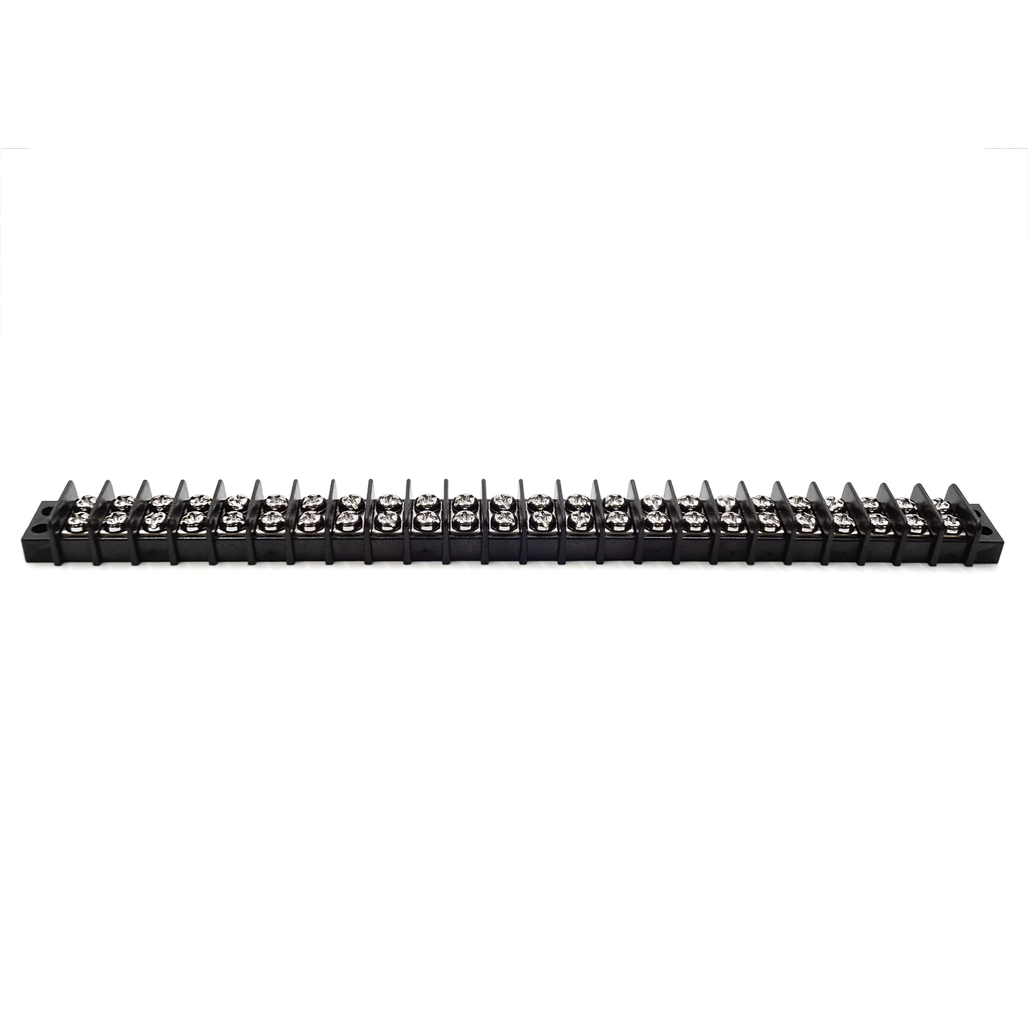 TB14-24P - Barrier Strip Terminal Block, Terminal Strip, 24 Pole, Double Row, 15A, 300V, UL Approved, 1 Piece - Image 2