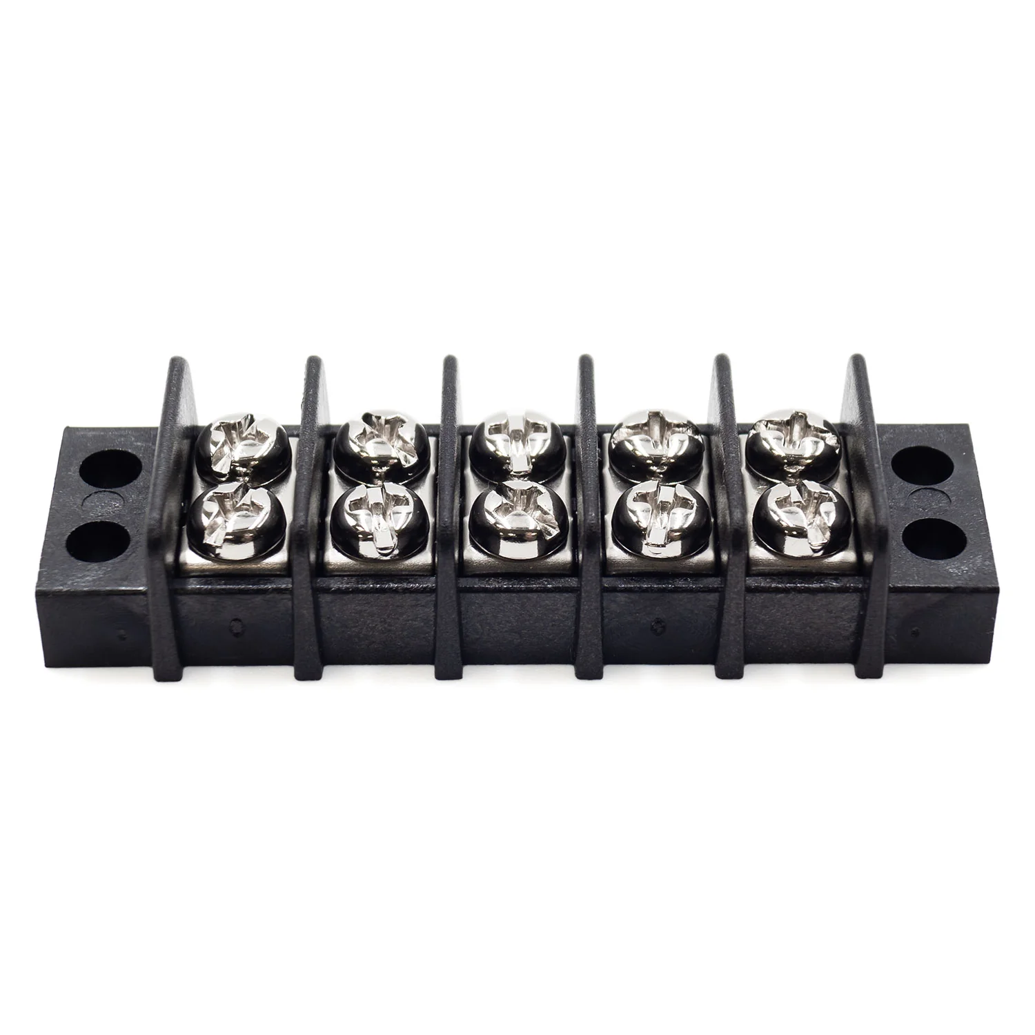 Barrier Strip Terminal Block, Terminal Strip, 5 Pole, Double Row, 15A, 300V, UL Approved - TB14-5P - Image 2