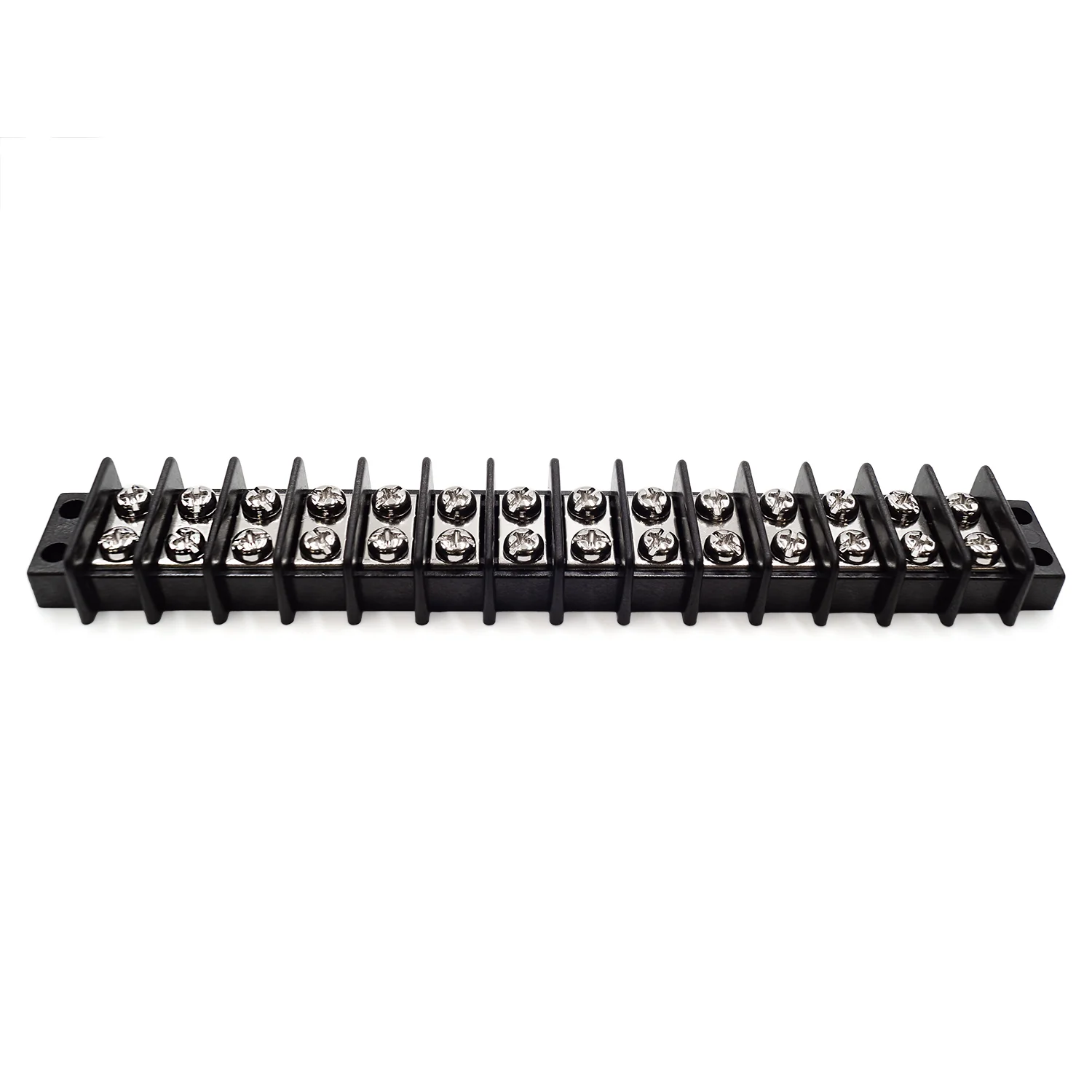 TB18-14P - Barrier Strip Terminal Block, Terminal Strip, 14 Pole, Double Row, 20A, 300V, UL Approved, 1 Piece - Image 2