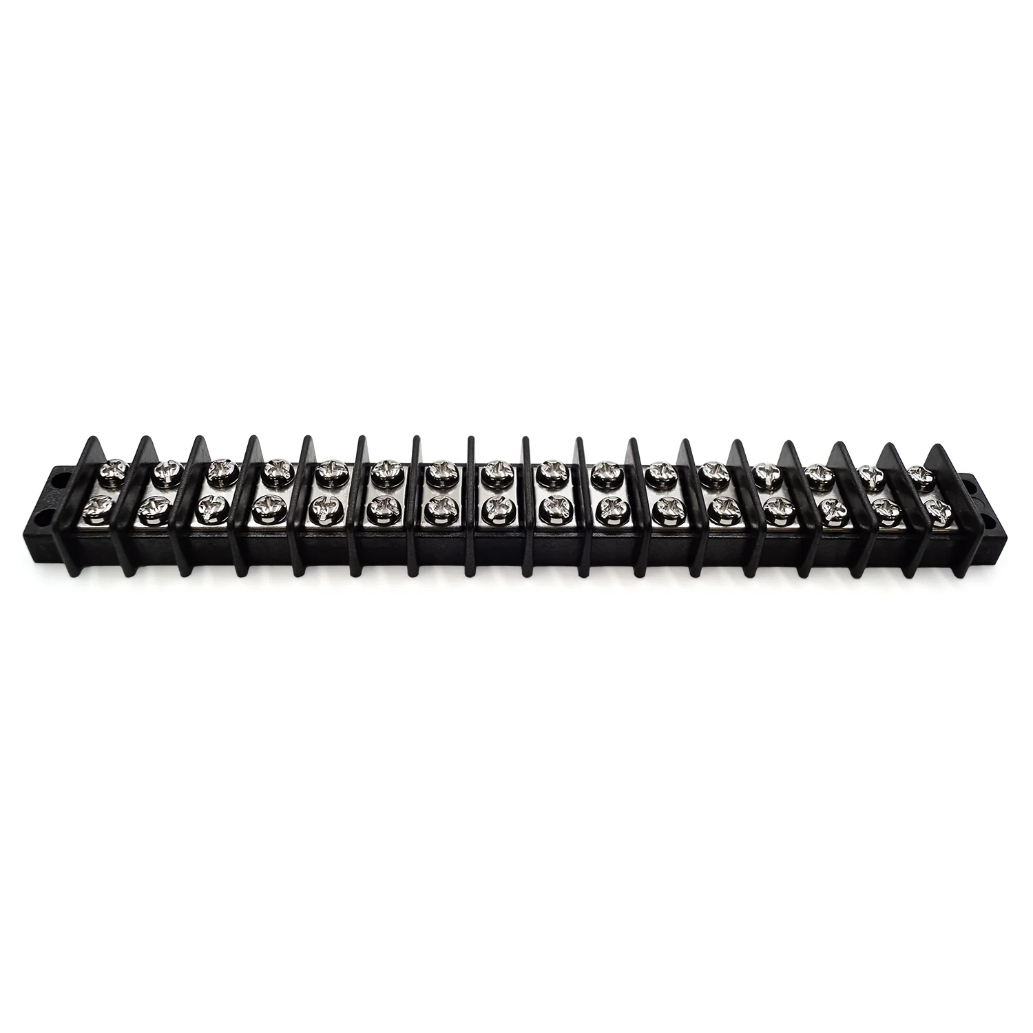 TB18-16P - Barrier Strip Terminal Block, Terminal Strip, 16 Pole, Double Row, 20A, 300V, UL Approved, 1 Piece - Image 2