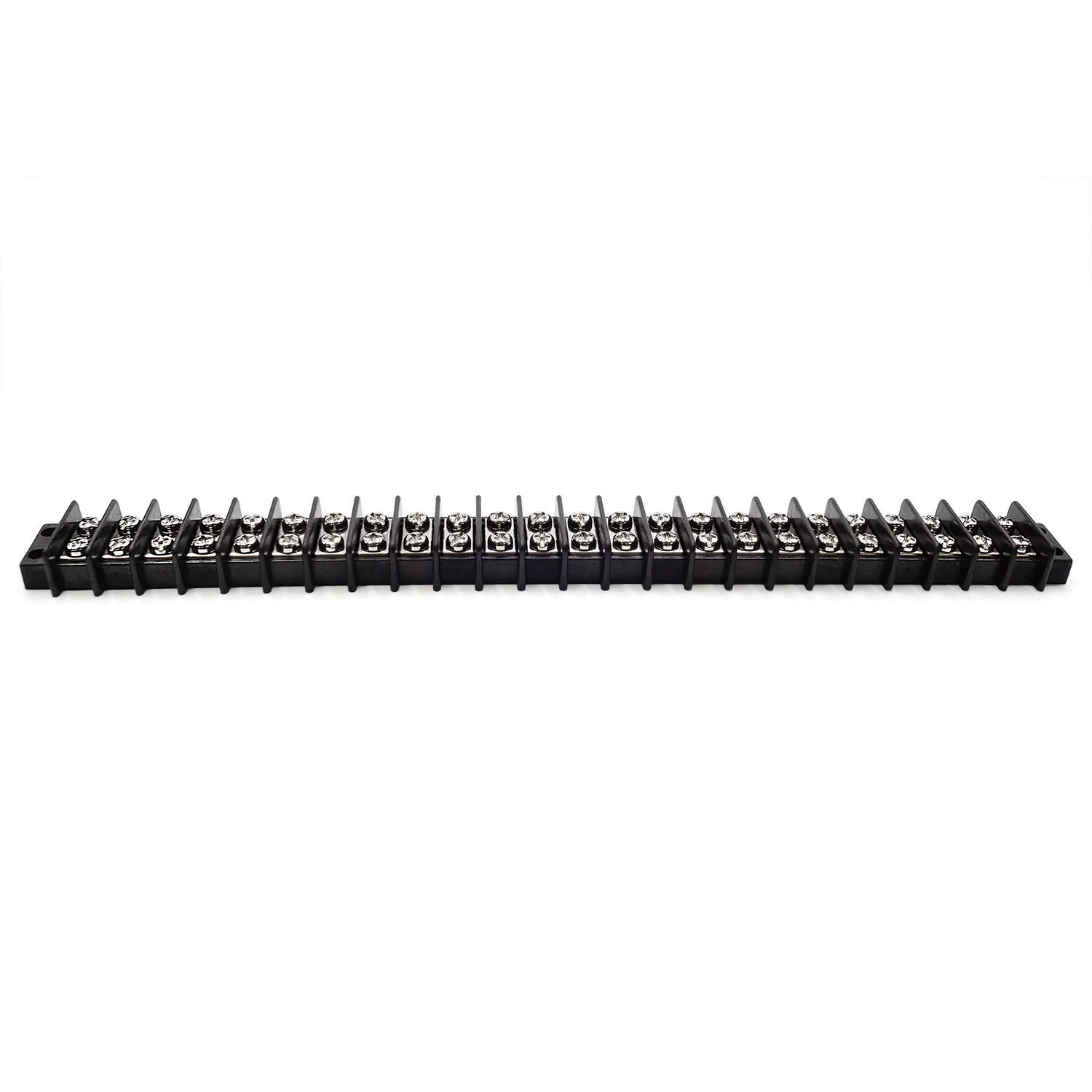 TB18-24P - Barrier Strip Terminal Block, Terminal Strip, 24 Pole, Double Row, 20A, 300V, UL Approved, 1 Piece - Image 2