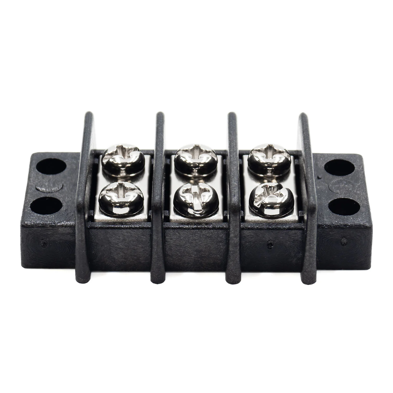 Barrier Strip Terminal Block, Terminal Strip, 3 Pole, Double Row, 20A, 300V, UL Approved - TB18-3P - Image 2