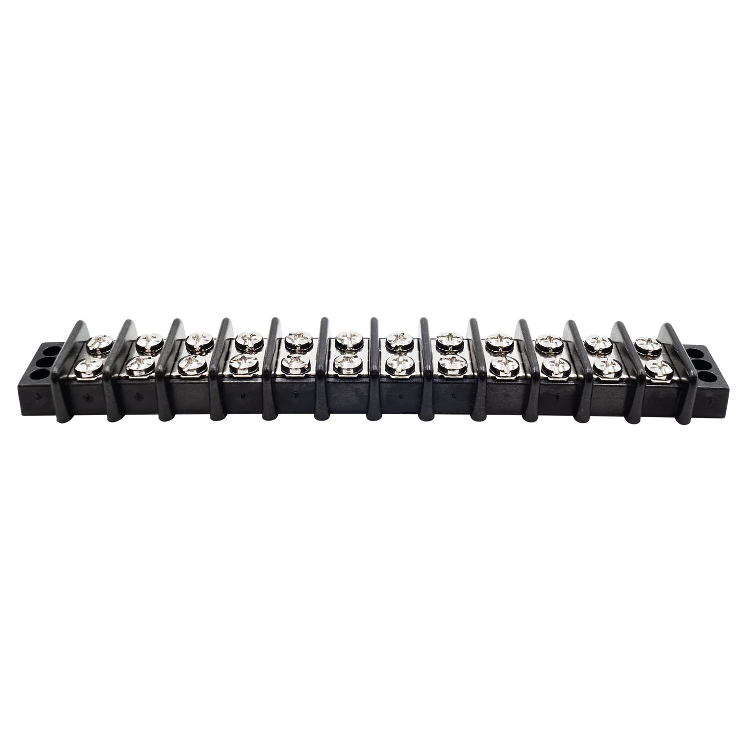 Barrier Strip Terminal Block, Terminal Strip, 12 Pole, Double Row, 30A, 300V, UL Approved - TB21-12P - Image 2