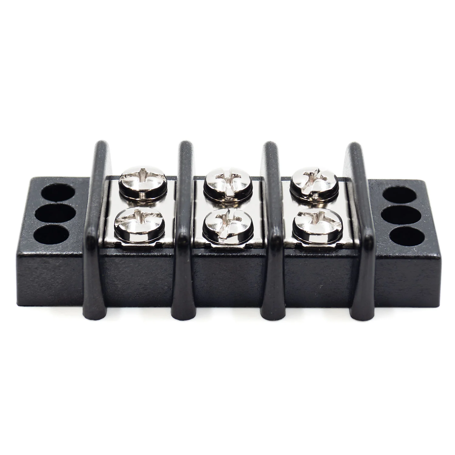 Barrier Strip Terminal Block, Terminal Strip, 3 Pole, Double Row, 30A, 300V, UL Approved - TB21-3P - Image 2