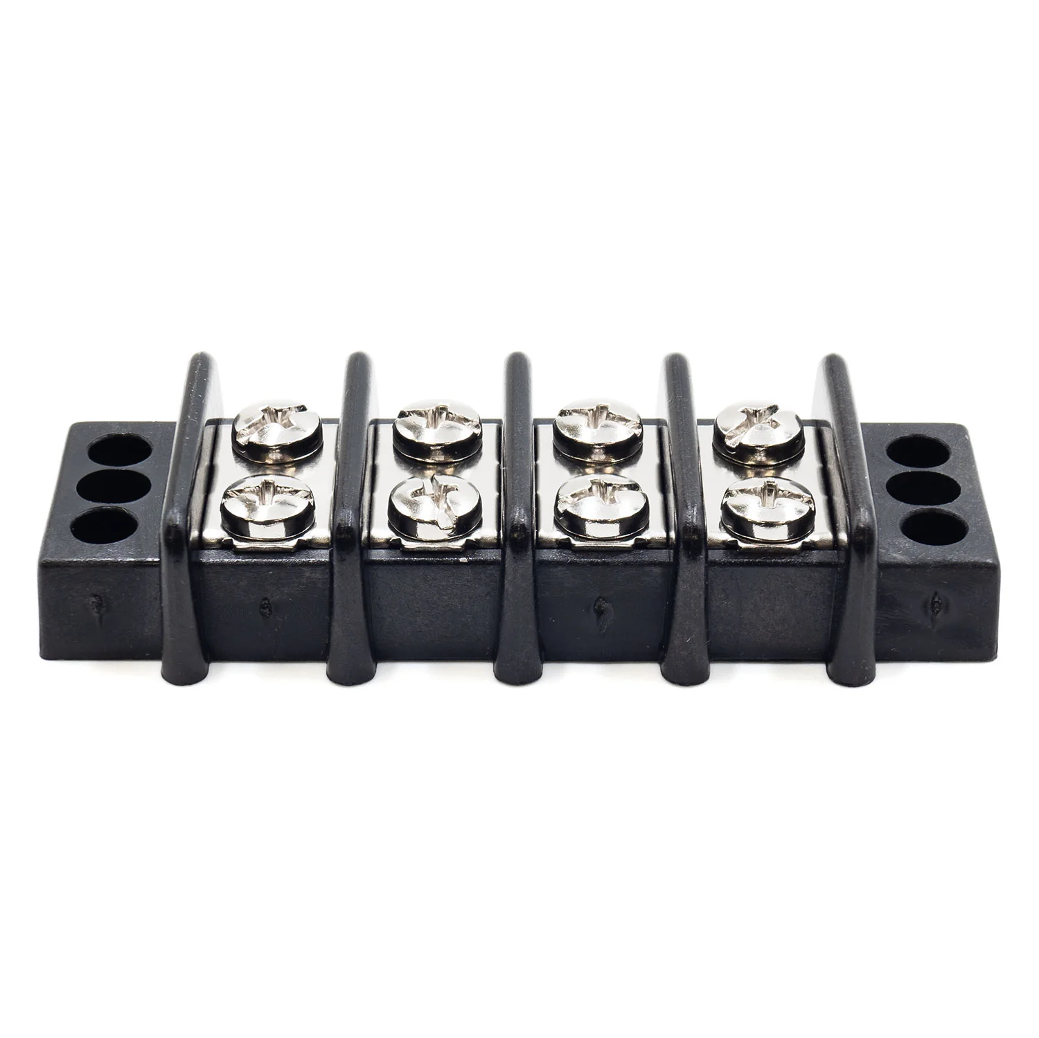 Barrier Strip Terminal Block, Terminal Strip, 4 Pole, Double Row, 30A, 300V, UL Approved - TB21-4P - Image 2