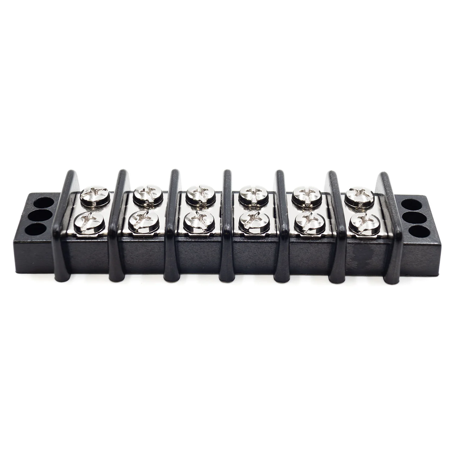 Barrier Strip Terminal Block, Terminal Strip, 6 Pole, Double Row, 30A, 300V, UL Approved - TB21-6P - Image 2