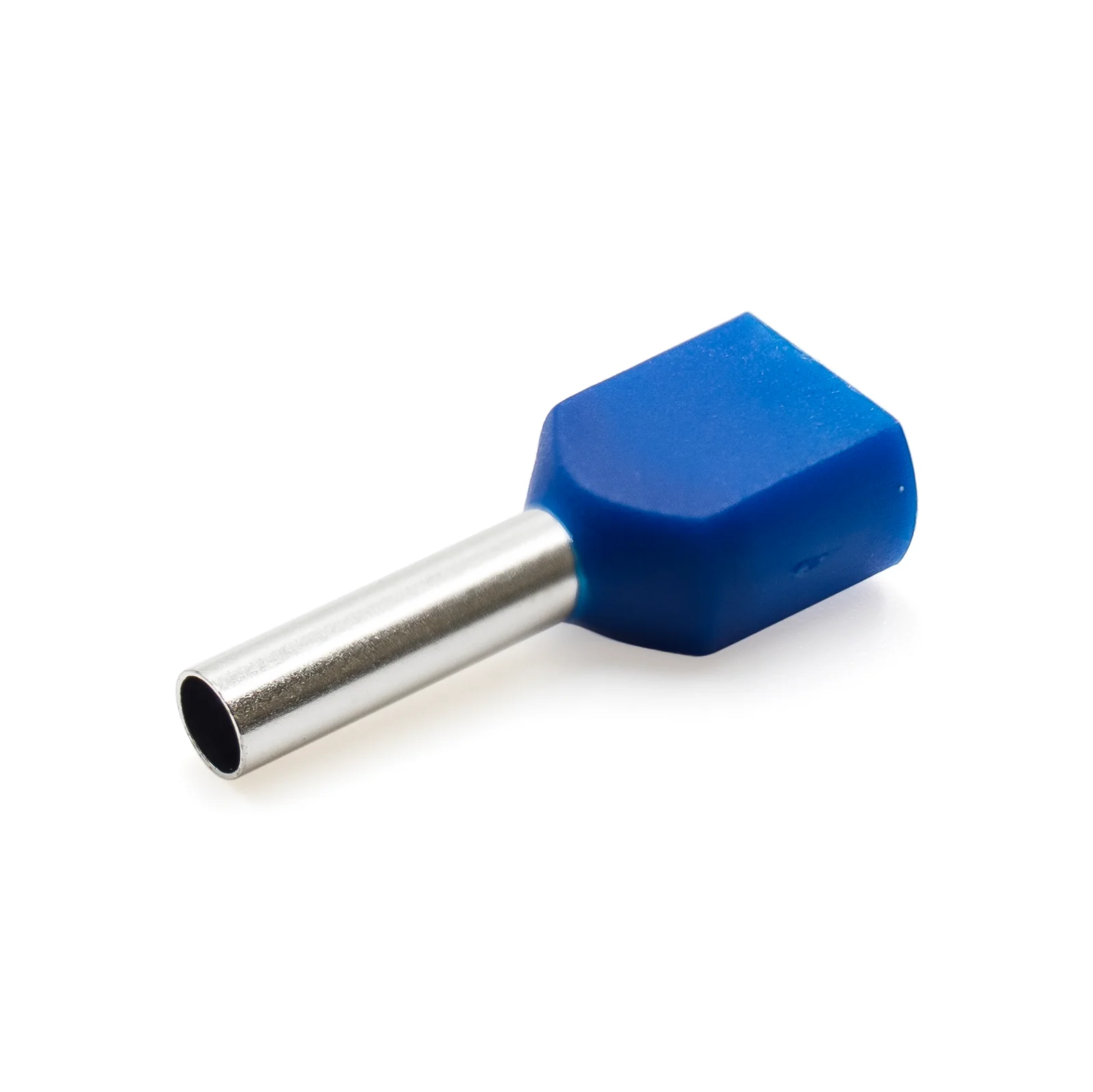 TW25012 - 14 AWG Twin Wire Ferrules, Blue, 12mm Pin, 500 Pieces - Image 2