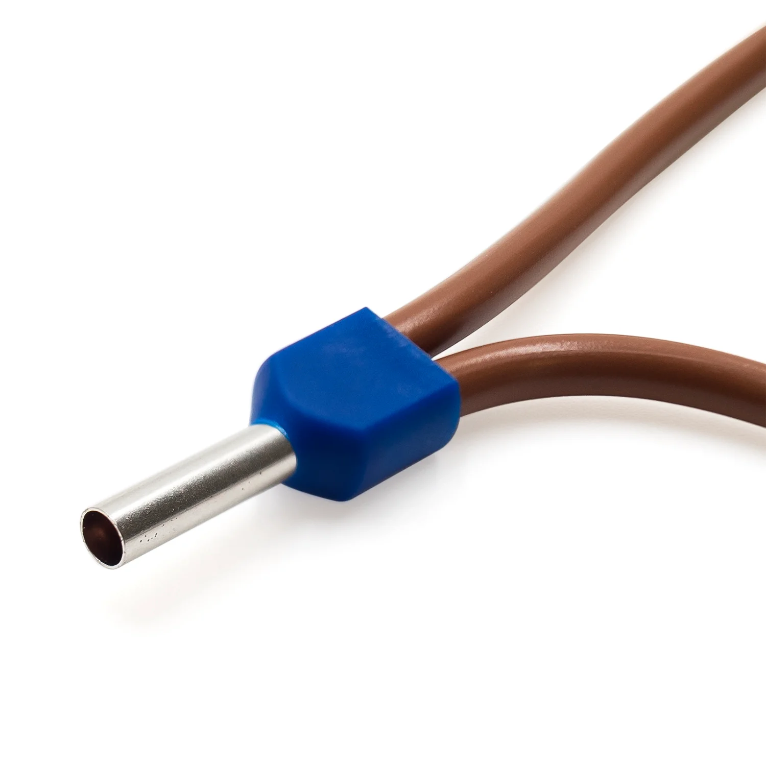 TW25012 - 14 AWG Twin Wire Ferrules, Blue, 12mm Pin, 500 Pieces - Image 3