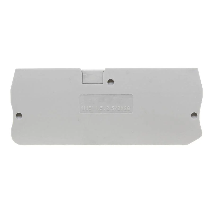 UJ5-2.5/2X2G - End Cover for Spring Cage Terminal Block, Gray