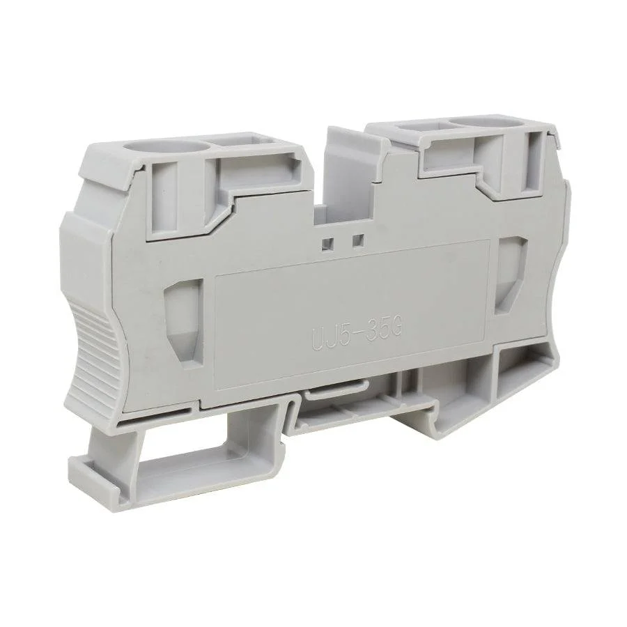 UJ5-35 - 14 to 2 AWG, Spring Cage Terminal Block, 800v, UL Approved, Gray