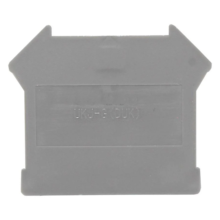 UKJ-G(DUK) - End Cover for Screw Clamp Terminal Block, Gray