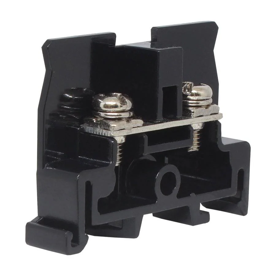 UTD-15 - 19 - 14 AWG, Barrier Screw Terminal Block, 660v, UL Approved, Black