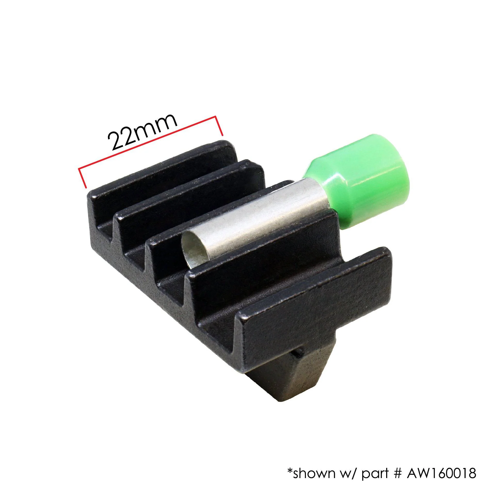 WDC1004-22D - 10 to 4 AWG Wire Ferrules Crimping Die Set, XXL Crimp Depth, Trapezoidal Impression, 1 Piece - Image 2