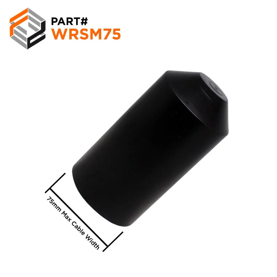 WRSM75 - Heat Shrinkable End Cap - 75/30mm (2.95/1.18")