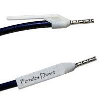 WTD050 - 22AWG Write-On Ferrule Tags - WHITE - Image 2