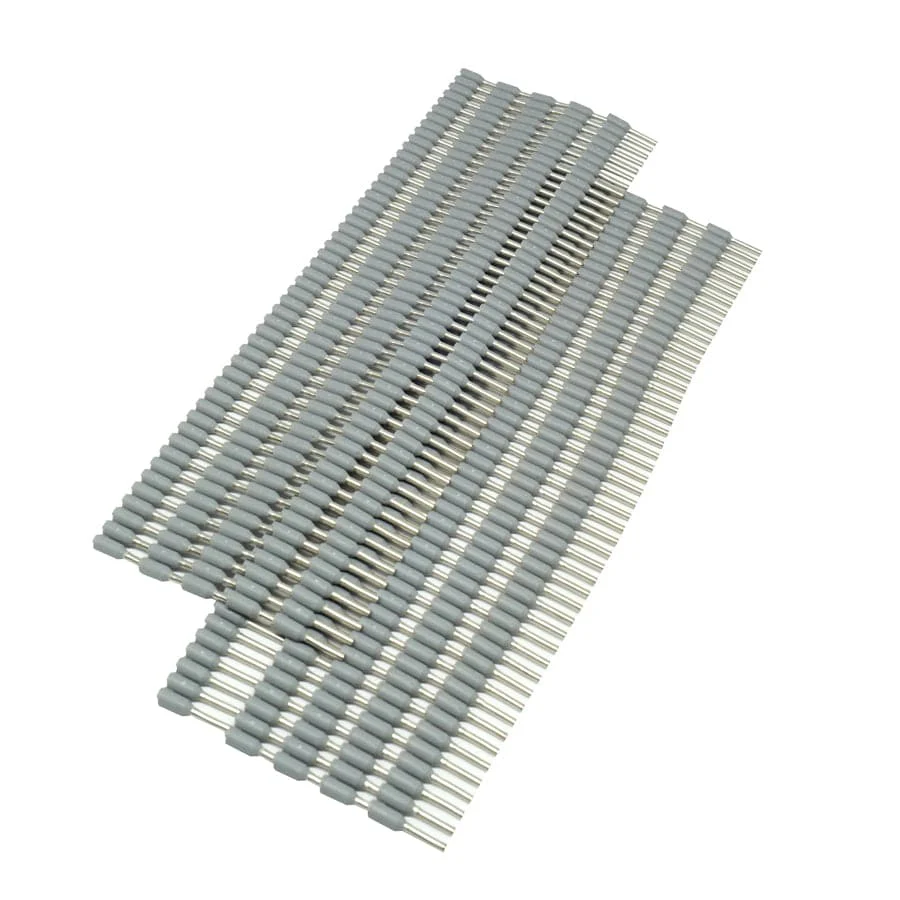 SD07508 - 18 & 20 AWG Strips of Insulated Wire Ferrules, 8mm Pin, Gray, 500 Pieces