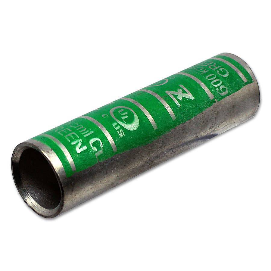 ZCC-33 - 600 MCM Copper Compression Splice Connectors, Long Barrel, Green, 1 Piece